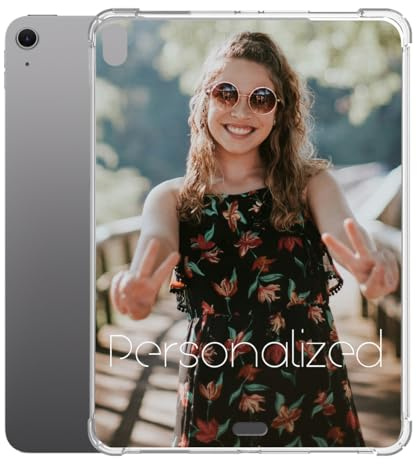 Custom Clear Case for iPad Air,Pro,Mini Photo Logo Text, Personalized Transparent Tablet Cover for iPads with Your Picture | Unique Gfit