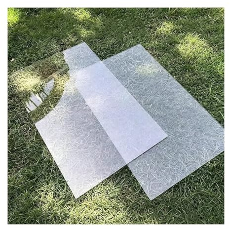 LXBAMKEA Customize Polycarbonate Plastic Sheet, Clear Pergola Canopy Cover, 1/1.2/1.5/2/3 MM PC Endurance Board, UV Protection Rainproof Garden Greenhouse Farm Sunlight Panel(2mm)