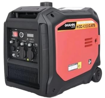 Hahn & Sohn H IG 4200 G ATS Inverter-Stromerzeuger 4200W – Dual-Fuel Benzin/LPG – ATS-ready, ESC-Modus – 230V, 12V DC + USB – 6,5h Laufzeit – Camping, Baustelle & Notstrom