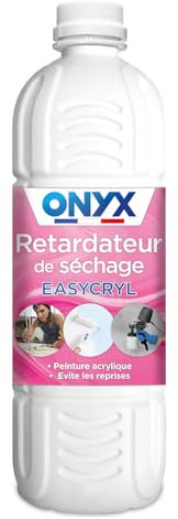 Onyx - Easycryl, Additif Peinture Acrylique - Retardateur de Séchage, Évite les Reprises et Surépaisseurs, Augmente le Rendement - Fabrication Française - 1L