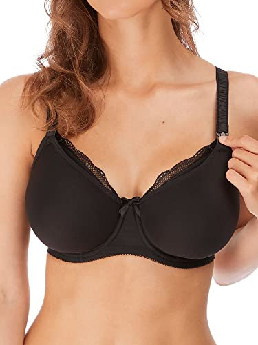 Freya Women's Pure Uw Moulded Nursing Bra, Black,40 DD US /40 DD UK
