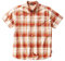 Royal Robbins Herren 's Go überall Oxford Plaid Short Sleeve Shirt Small Salsa