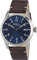 Breil Tribe Herren Armbanduhr Classic Elegance Edelstahl/Leder Silber-Braun-Blau 42mm, Wasserdichtigkeit: 5 Bar, EW0234