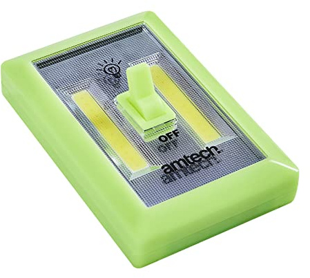 Am-Tech S8138 COB Luminous Switch Light, 6 W, Green