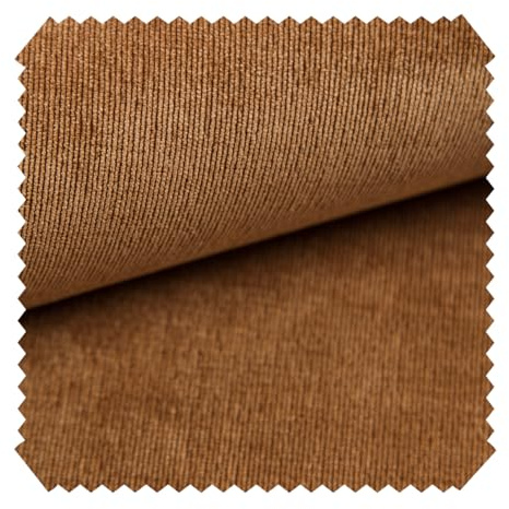 novely® ISSUM - Samtweicher Chenille-Möbelstoff - Sehr Robuster Polsterstoff - Pflegeleichte Meterware 1lfm | Farbe: 07 Lehmbraun