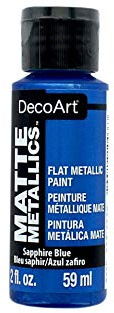Americana Acrylic Matte Metallics 2oz-Sapphire Blue