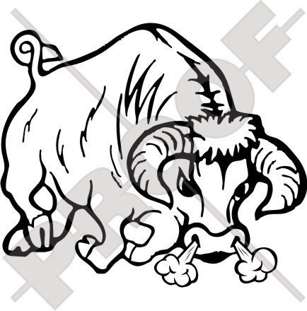 STIER Wütender Stier TORRO Stierkampf 162mm Auto & Motorrad Aufkleber, Vinyl Stickers - WAHL VON 22 FARBEN