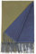 PB-SOAR Damen XXL Zweifarbiger Schal für Winter, Schals Winterschal Damenschal Halstuch Pashmina Stola mit Fransen (Blau/Grün)