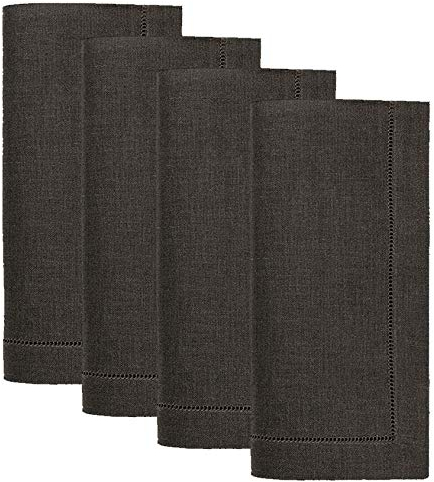 Sferra Festival 100% Linen Hemstitched Dinner Napkins - Iron
