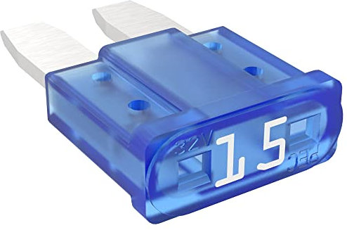 AUPROTEC Micro 2 Kfz Sicherungen Flachstecksicherungen MikrOTO II 5A - 30A Auswahl: 15A Ampere blau, 50 Stück