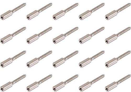 M3.5 x 35mm Brass Extension Studs Ideal for Extending Sockets and Switch Screws x20