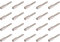 M3.5 x 35mm Brass Extension Studs Ideal for Extending Sockets and Switch Screws x20