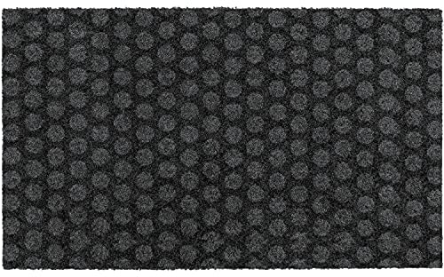 MOCAVI Mat 330 Fußmatte waschbar randlos 60x100 cm anthrazit-grau (RAL 7016) Schmutzfangmatte Punkte Fußabtreter Sauberlaufmatte, Türvorleger grau