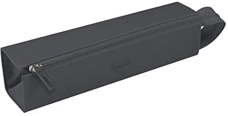 Rhodia 319041C - Stabiles Schlampermäppchen / Hartschalenmäppchen rechteckig 23x5x5 cm, 1 Stück, Titanium