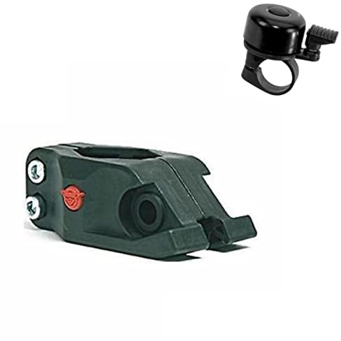 Hebie Fahrrad Adapter für Kugelkupplung F1 Fahrrad Anhängerkupplung inkl. 1 x Fahrradklingel