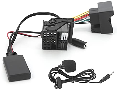 Bluetooth Adapter, E60 Bluetooth Adapter Biurlink 150CM Für E60 E63 E64 E66 E81 E82 E70 E90 Bluetooth 5.0 AUX Adapter Audio Kabel Mikrofon Freisprecheinrichtung DIY Kabelbaum