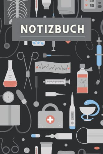 NOTIZBUCH: Notizbuch für Krankenschwestern, Pflege, Ärzte, Mediziner, Krankenschwester in Ausbildung, Sanitäter, Medizinstudenten | 110 karierte Seiten | Format 6x9 Zoll, DIN A5 | Soft Cover matt