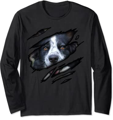 Border Collie in Me Design, Dogdesign, Ahnentafel Hund Langarmshirt