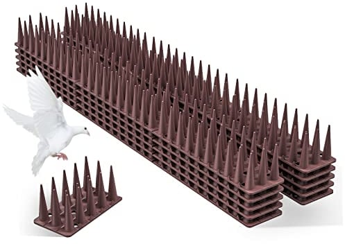5.16M Fence Wall Spikes Garden Security Anti Climb Spikes Plastic Prikkastrip 17ft Cats Birds Repellent Burglar Intruder Deterrent