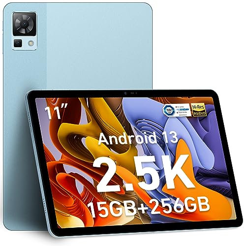 DOOGEE T30 Pro Tablet 11 Pulgadas 2.5K Tablet Android, 15GB RAM + 256GB ROM(2TB TF), Tablet pc 8580mAh/33W Batería, TUV Certificado, Cámara de 20MP+8MP, 4 Altavoces y Hi-Res, BT 5.2 OTG