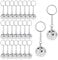 Disco Ball Party Favors - 24 Piece Set, Silver Mirror Balls for 70s, Halloween & Christmas Parties