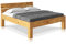 moebel-eins CURBY 4-Fuß-Bett mit Kopfteil, Material Massivholz, rustikale Altholzoptik, Fichte