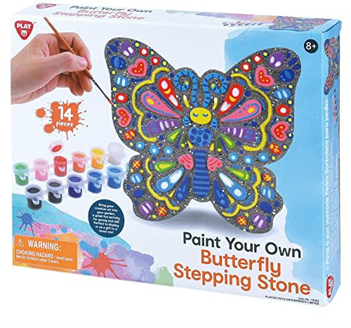 Paint Your Own - Butterfly Stepping Stone - Cement - 14 Pcs