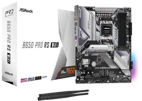 ASRock B650 Pro RS WiFi 6E AMD Ryzen Socket AM5 DDR5 7200+ (OC) MHz 256 GB ATX Motherboard SATA3 6.0 Gb/s M.2
