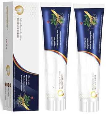 Ginseng-Propolis-Zahnpasta, Ginseng-Propolis-Zahnaufhellungs-Zahnpasta, Zahnpflege-Zahnpasta, Tiefenreinigung, Pflege-Zahnpasta (2 Stück)