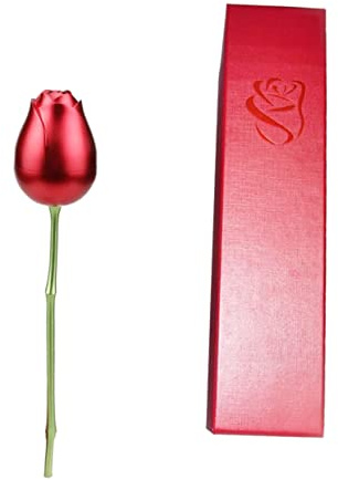 PACKOVE 1Pc Box Ornamento Di Rosa Collana Anello Titolare Custodia Di Stoccaggio Di Gioielli Creativo Cassa Dei Monili Creativa Supporto Dell'Anello Del Fiore Collana Caso