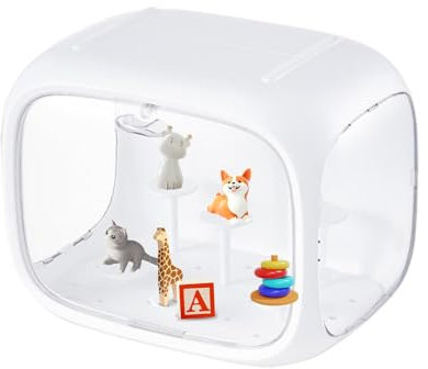Vitrinen für Sammlerstücke, Vitrine mit Tür, staub- und feuchtigkeitsbeständig, transparente Miniaturfiguren, Schutzbox für Anime-Figuren