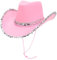 Toyland® 38 cm (15) rosa Cowboyhut mit silbernem Paillettenbesatz – Zubehör für Festivals, Konzerte, Kostüme und Junggesellinnenabschiede – 3 Farben erhältlich