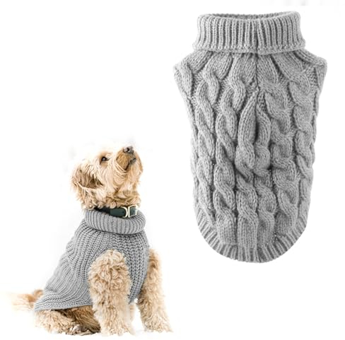 Dog Jumper, Hundepullover Hunde Pullover Weich, Hund Warme Strickpullover, Winter Warmer Hundepullover, Hundepulli Hund Kleidung, Hundepulli Winter, Hundekleidung für kleine, mittelgroße Hunde, Katzen