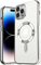 MH TECH Electroplated Case for iPhone 16 Pro Camera Lens Full Protection, Compatible with MagSafe Wireless Charging, Shockproof Soft TPU Phone Cover (Silver)