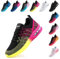 Hitmars Basket Femme Chaussures de Sport Running Sneaker Air Chaussures de Course Respirant Légères Chaussures de Running Jogging Fitness Gym Outdoor Mode Sneaker Violet Jaune EU 41
