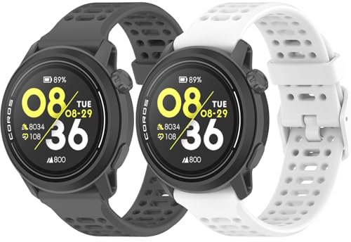 Harikiri Correas Deportivas de Silicona 20/22mm Compatible con COROS PACE 3, APEX 2 Pro, PACE 2 y APEX 42/46mm Para Hombres y Mujeres