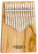 Gecko Kalimba (15 Noten) Massives Kampferholz Percussion