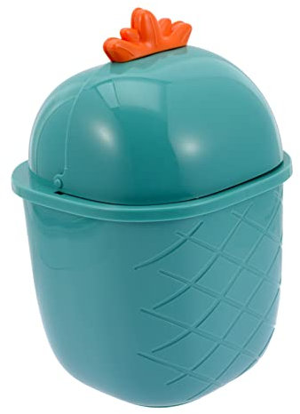 Cabilock Contenitore Per La Carta Straccia Per Scrivania in Materiale Robusto Con Coperchio Per Piccolo Bidone Della Spazzatura Per Casa E Ufficio