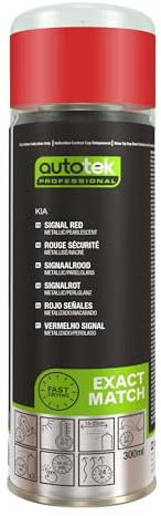 Autotek Professional Exact Match Car Spray Paint - KIA Signal Red Metallic/Pearl Aerosol Spray 300ml
