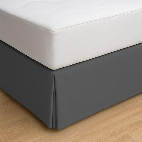 ECOMMERC3 Bettüberwurf für Betten mit 200 cm Breite, 200 x 190/200 cm, grau, Passform rutschfest und atmungsaktiv, 100% Made in Spain
