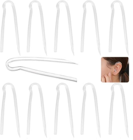 YEDJFFIYO 10 PCS Hearing Aid Tubes, NHS Compatible Replacement Tubing, Suitable for Most Hearing Aids, Professional Hearing Aid Tubes for Seniors (3.1 * 2.0mm)