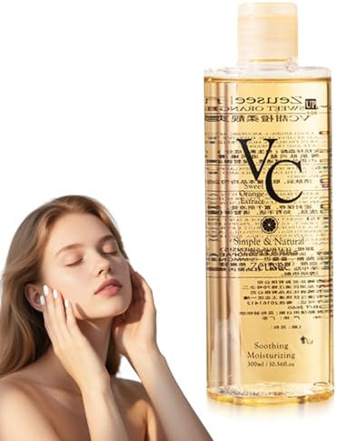 1Stück VC Toning Solution, Hydrating Toning Resurfacing Solution for Moisturize & Strengthen Skin, Korean Skincare, verbessert Hautelastizität, beruhigender Hautpflege-Booster (300ML)
