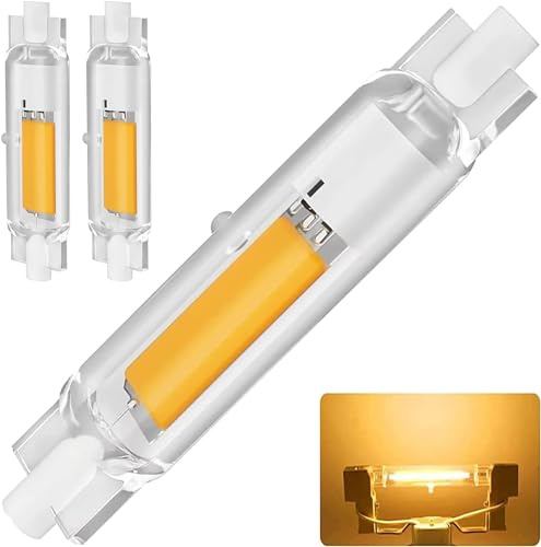 ZJZG R7S LED 78mm Dimmbar, R7S 78mm 20W Ersatz für 200W Halogen Leuchtmittel, Leuchtmittel LED Stab Warmweiß 3000K 2000LM, Kein Flackern, 360°Abstrahlwinkel, 2er Pack