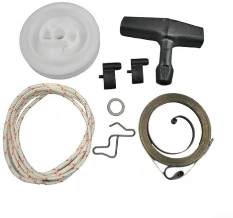 Trurovem Chainsaw Recoil Starter Repair Kit with Rewind Spring Pulley, Pull Start Rebuild Set for MS340 MS360 MS361 034 036 044, Replacement Parts