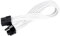 SilverStone SST-PP07-PCIW - 25cm 8pin to PCI-E 6+2pin Sleeved Extention Cable, white