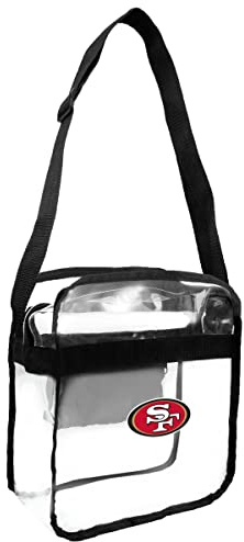 NFL San Francisco 49ers Clear Carryall Crossbody Purse