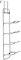 Croydex Modern Towel Rack, Back of Door Storage with Stabilising Self-Adhesive Pad, Bathroom Towel Holder, Additional Bathroom Towel Storage, Fits Four Towels, 71x20x14cm, 5-Year Rust-Free Guarantee