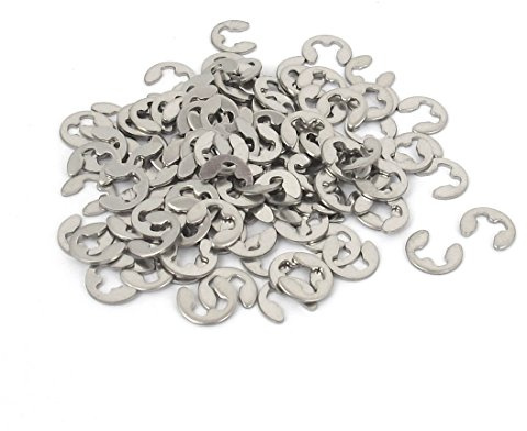 Sourcingmap Fastener External Retaining Ring E-Clip Circlip 3mm 100pcs