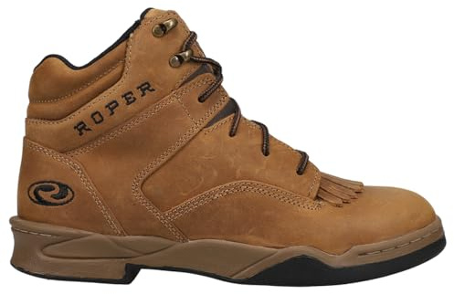 ROPER Mens Kiktie Horseshoe Honey Bun Brown Lace Up Casual Boots Ankle - Brown - Size 11.5 M
