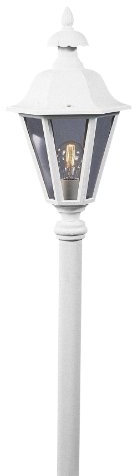Konstsmide Pallas 478-250 Standleuchte B: 25,25cm T: 22cm H: 41cm / 1x60W / IP23 / lackiertes Aluminium / weiß